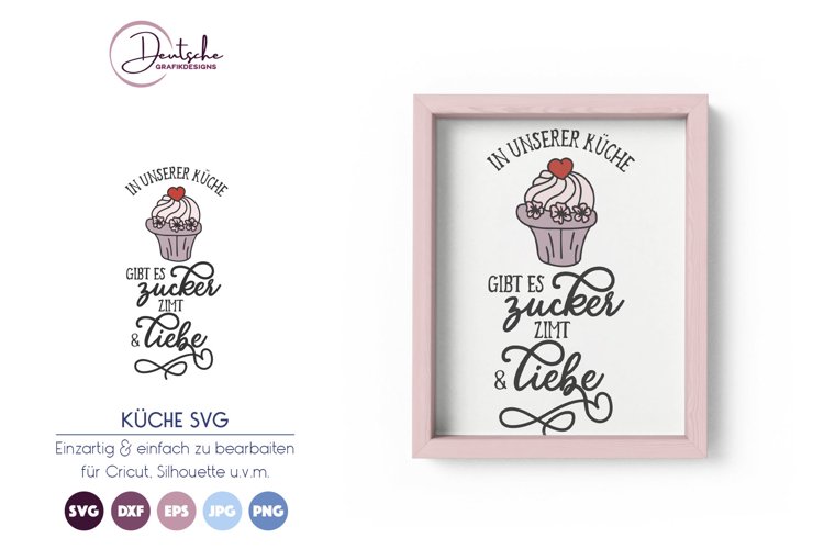 Unserer Küche SVG | Kuchen SVG example image 1