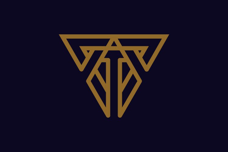 T triangle logo and abstract logo example image 1