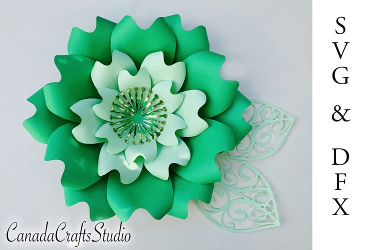 Giant Paper flower Template 23