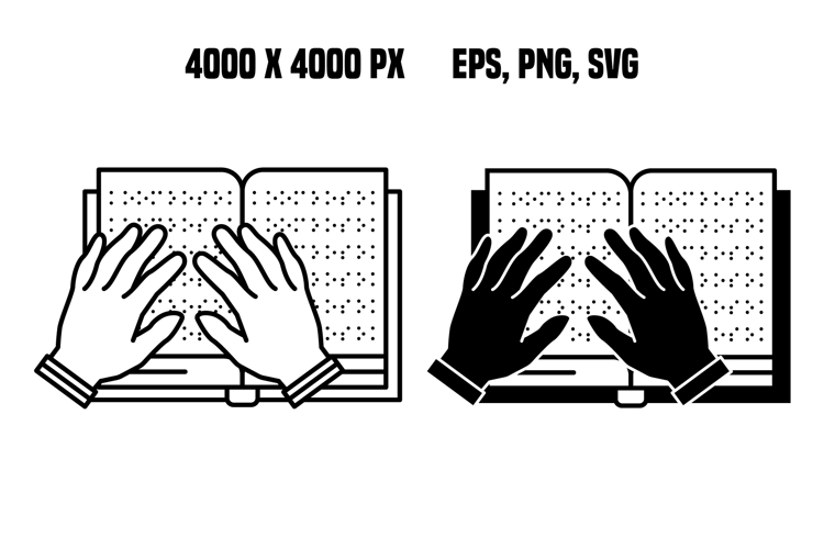 Accessibility Book For Blind Icons