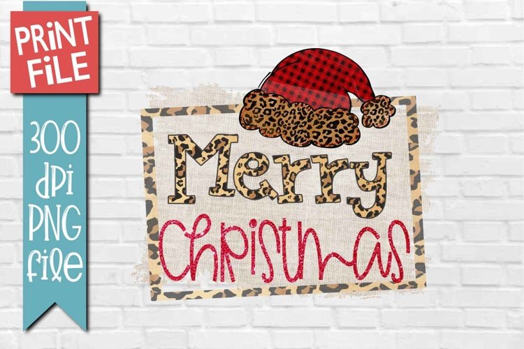 Merry Christmas Sublimation Design