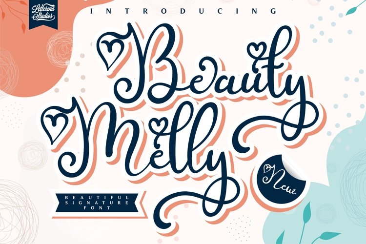Melly Beauty - Beautiful Script Font example image 1