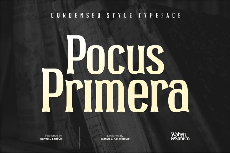Pocus Primera | Condensed Style Font example image 1