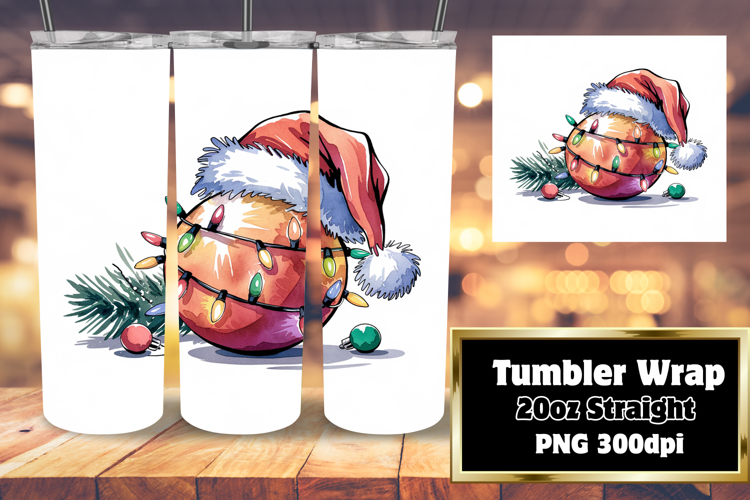 LUXURIOUS 20oz PNG Tumbler Template , Holiday