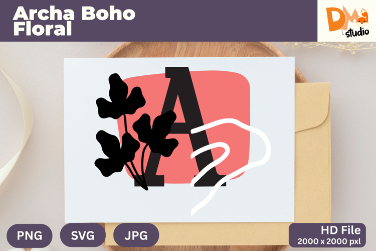 Boho Floral Svg Image 6