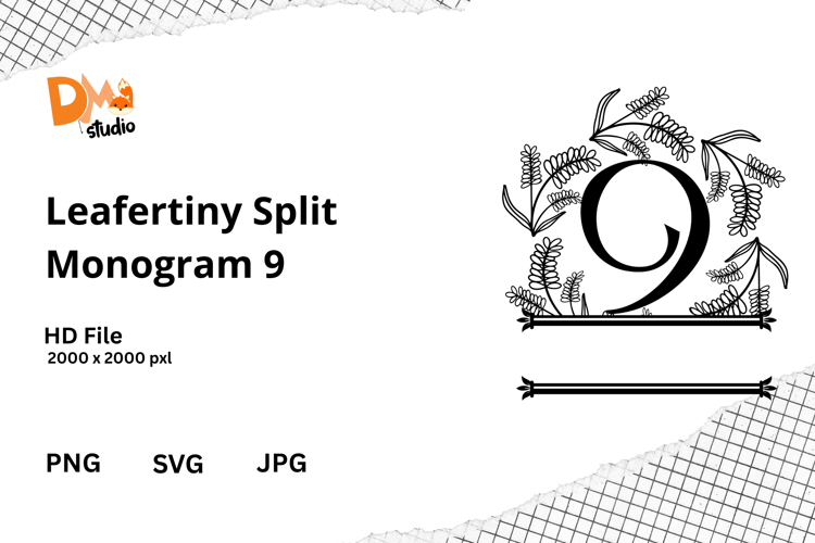 Floral Monogram Letter Svg Image 12