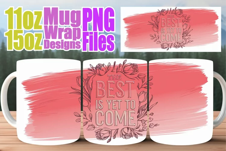 Unique thoughts 11oz 15oz sublimation wrap, Quote