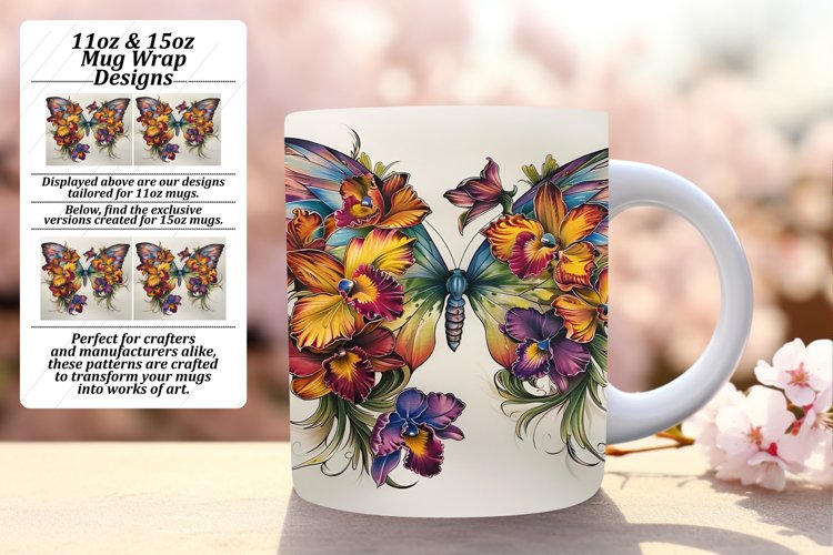 Delightful Butterfly Mug Assortment example image 1