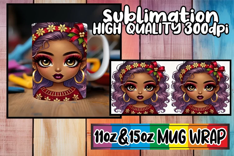 Colorful days sublimation print wrap, Love Girl
