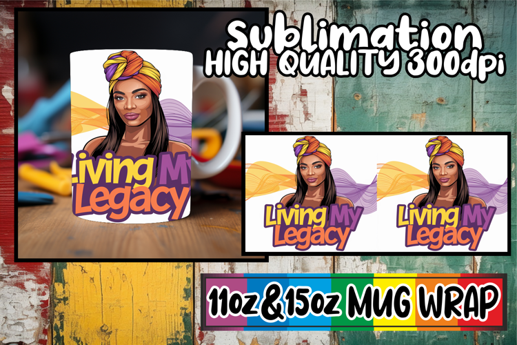 Nostalgic days sublimation print wrap, Black Woman