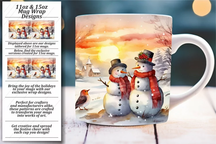 Merry & Bright Holidays: Snowman Mug Wrap