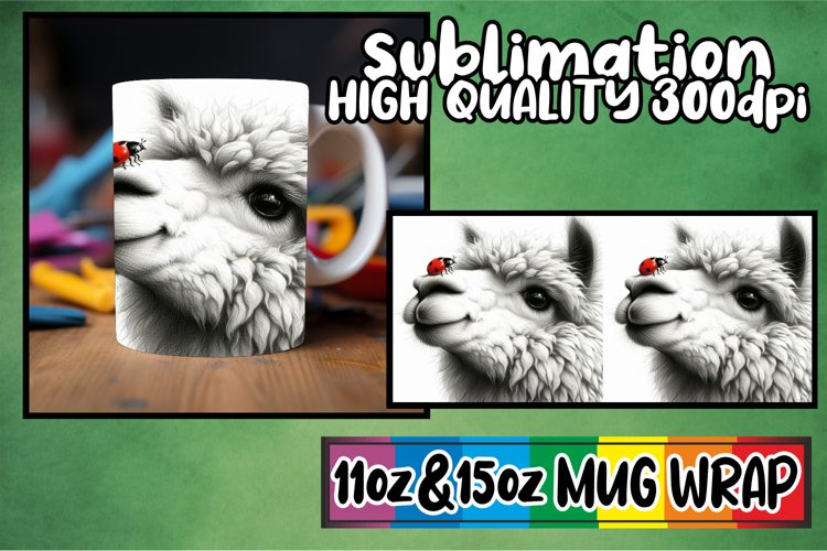 Happy moments 11oz 15oz sublimation wrap, Cute Animals