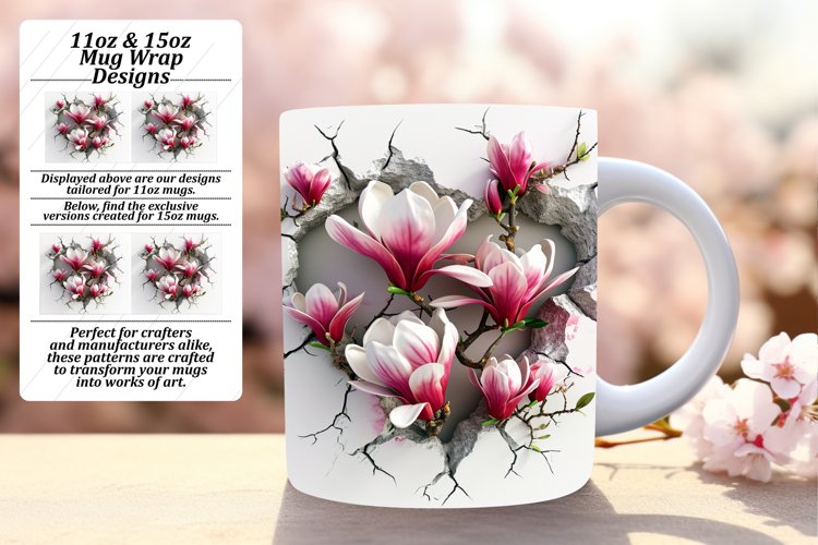 Spring Fever: Mug Wrap with 3D Heart example image 1