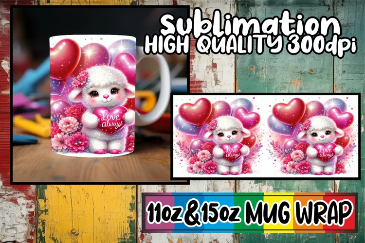 Unique thoughts 11oz 15oz sublimation wrap, Valentines