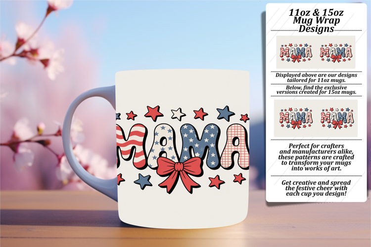 Warm 11oz Mug Wrap Png Template , Mama