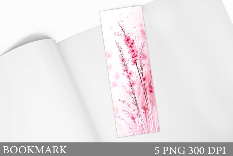 Floral Bookmark Design. Flowers Bookmark Sublimation example image 1