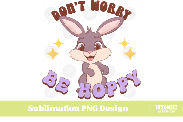 Easter Bunny Sublimation PNG Chick Farm Hip Hop Spring Joy