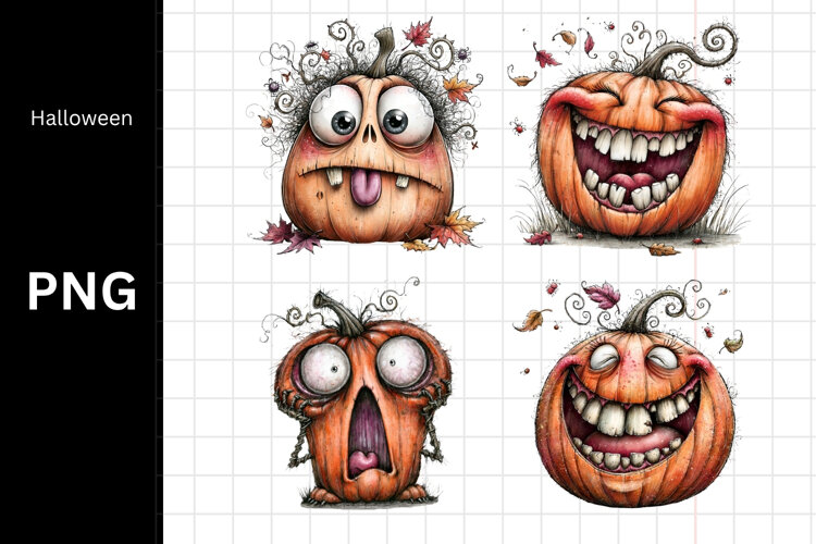 Halloween PNG, Pumpkin PNG, Fall PNG example image 1