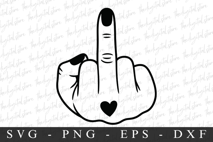 Middle Finger Svg Image 7
