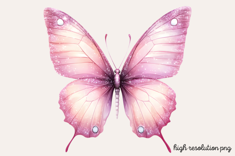 Pink Butterfly Clipart Image 23