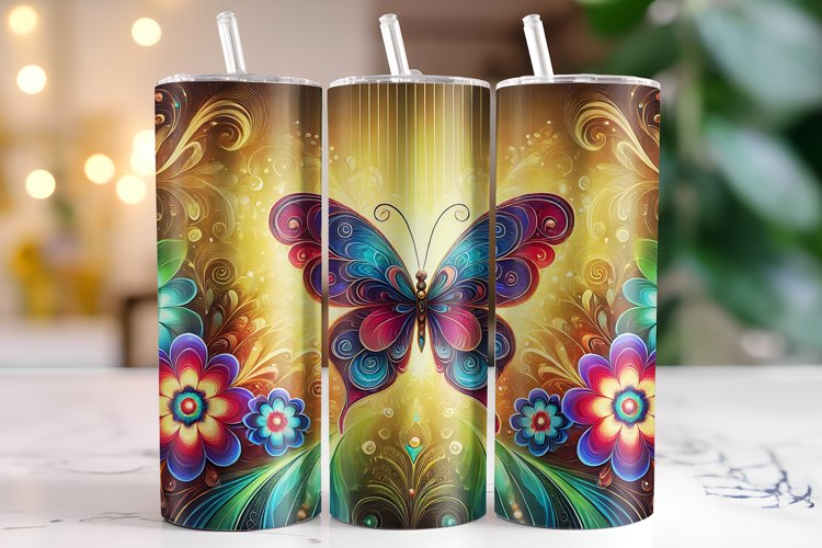 Butterfly Tumbler Wrap | Sublimation | Tumblers