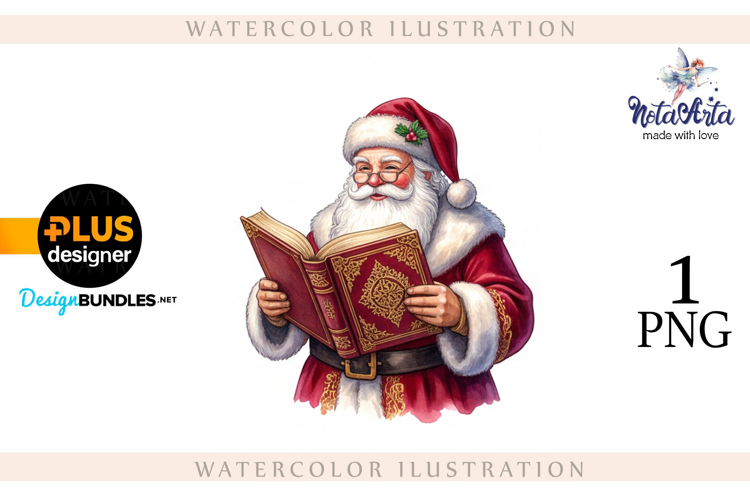 Christmas Santa in Elegant Attire