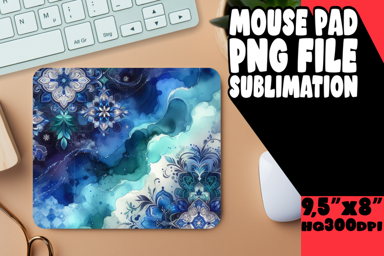 Unique Desk Pad Design Sublimation, Watercolor Patter