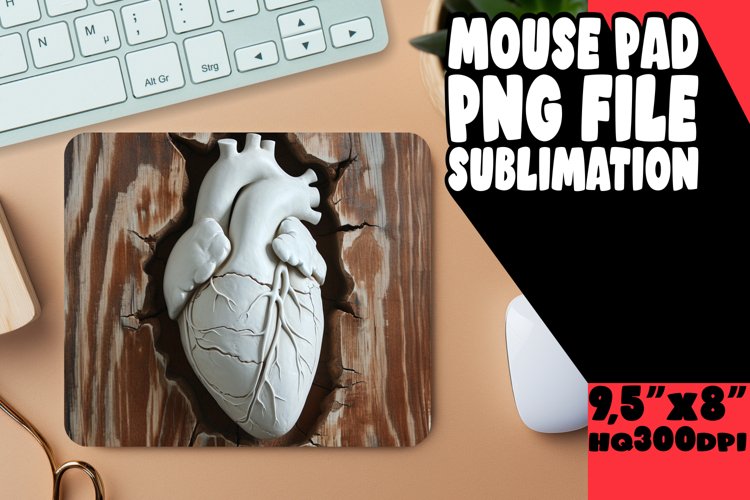 Heartfelt Love 3D Hole in Wall Mouse PaHearts Whimsy 3D Wal