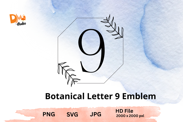 Floral Letter Svg