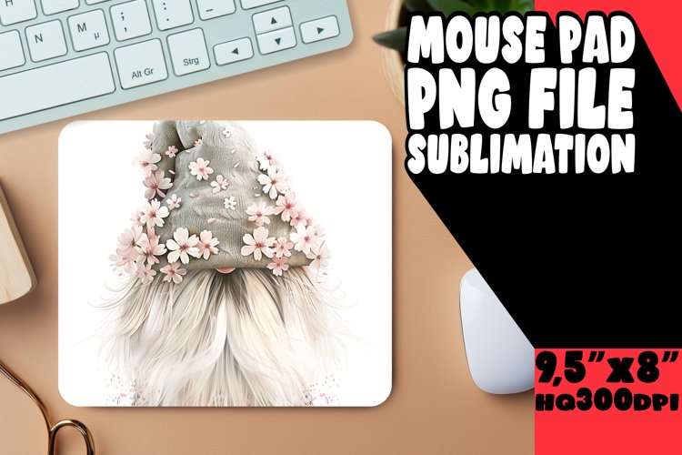 Charming Gnome Watercolor Mouse Pad Assortment