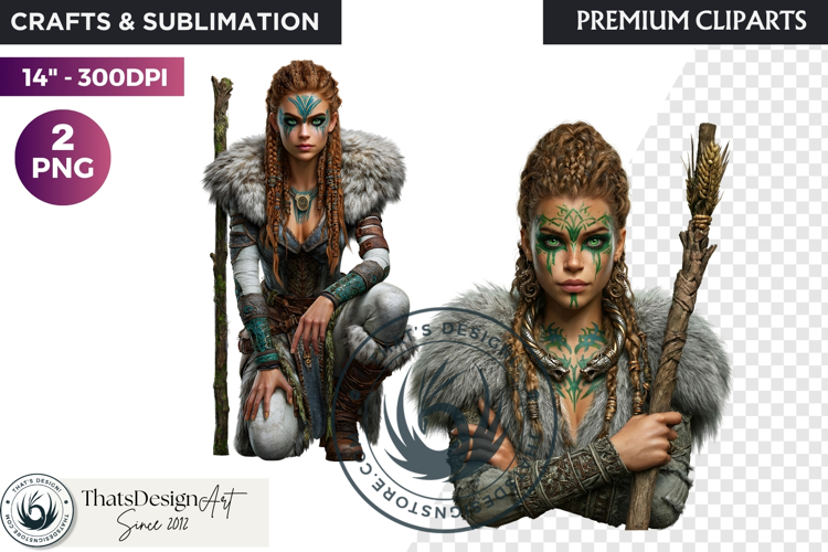 Viking Mythology Giants Clipart, Norse Jotuns gods