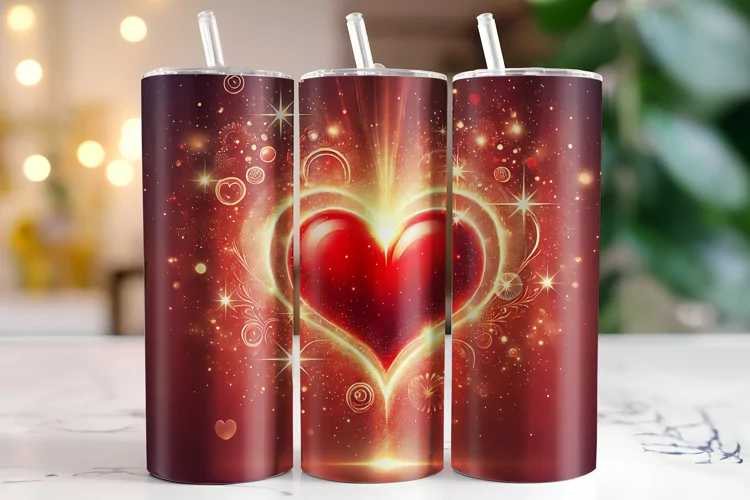 Hearts Tumbler Wrap | Sublimation | Tumblers