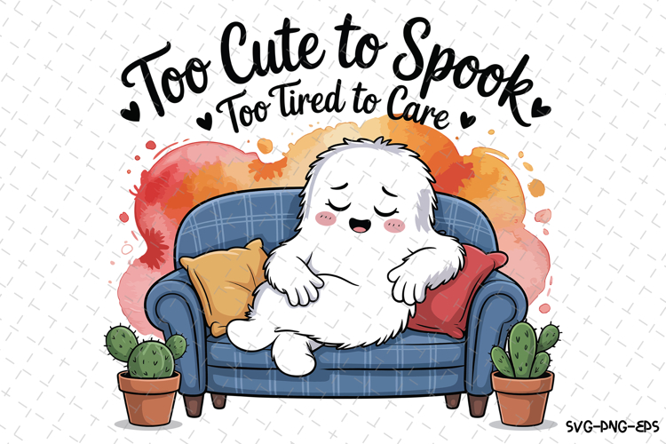 Too Cute to Spook Svg | Halloween Svg | Svg Cut Files example image 1