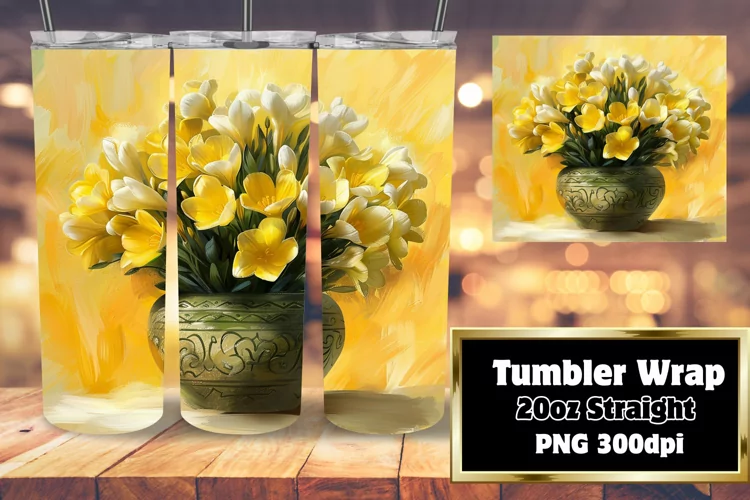 Spring Bouquet Tumbler Design: Blossoming Beauty