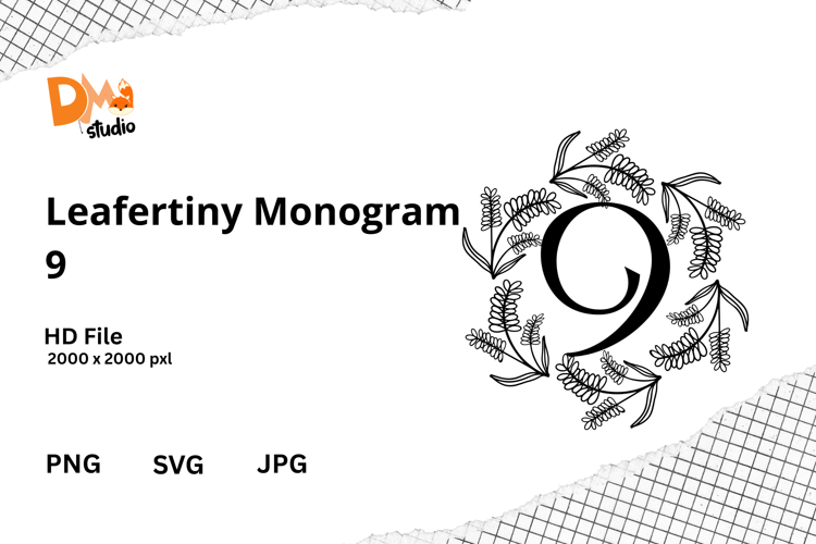 Floral Monogram Letter Svg Image 14
