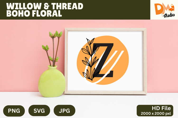 Floral Letter Svg Image 12