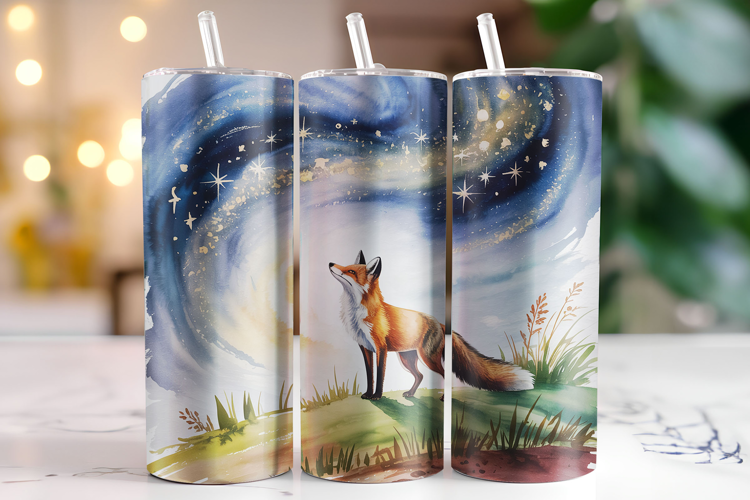 Fox Tumbler Wrap | Sublimation | Tumblers