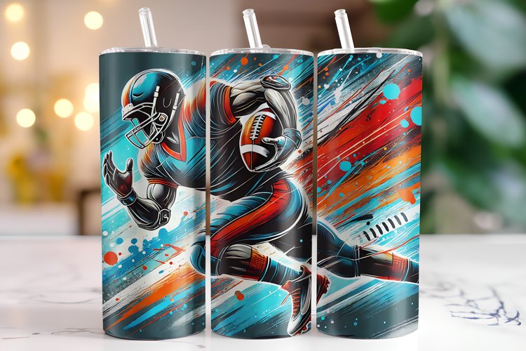 Football Tumbler Wrap | Sublimation | Tumblers