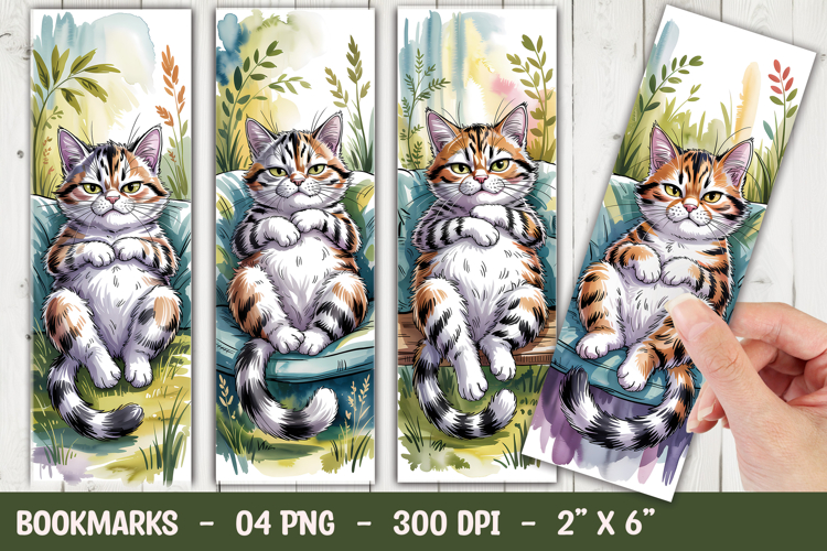 Cute Cat Bookmark Sublimation