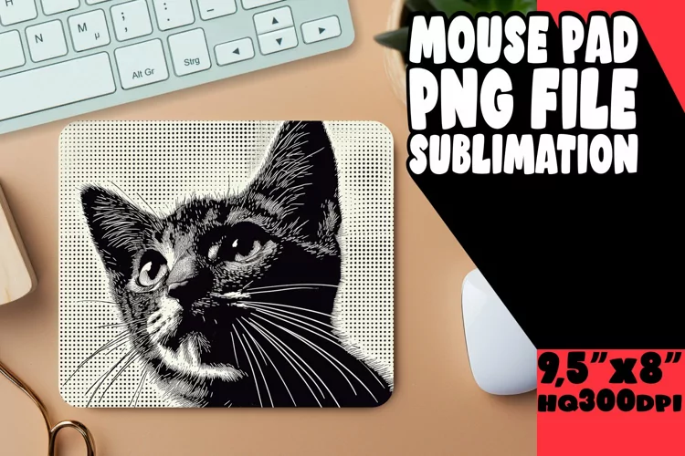 Whimsical Feline Sublimation Mat