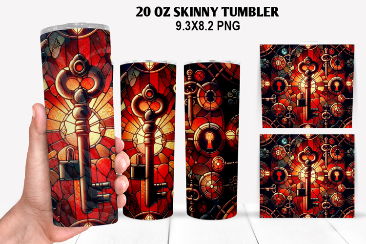 Valentine Skinny Tumbler 20oz Wrap Design, Valentine Tumbler