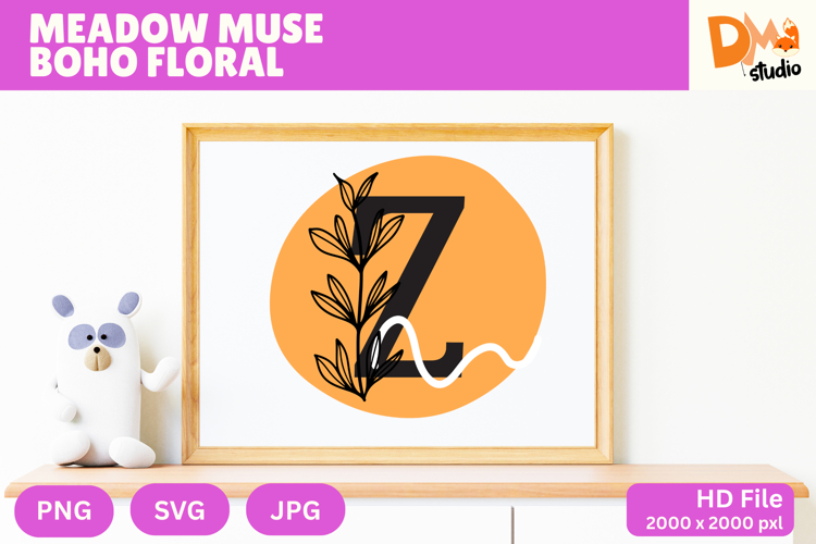 Floral Monogram Letter Svg Image 10