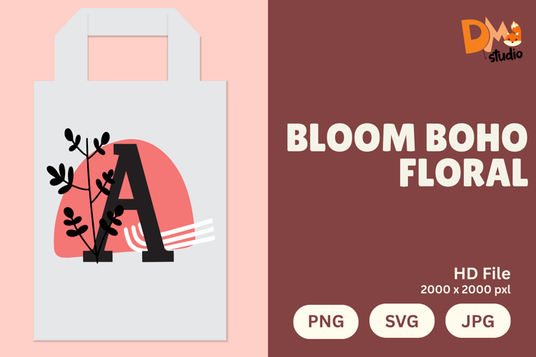 Boho Floral Svg Image 4