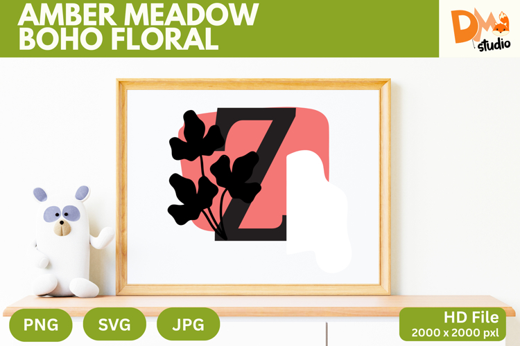 Boho Floral Svg Image 9