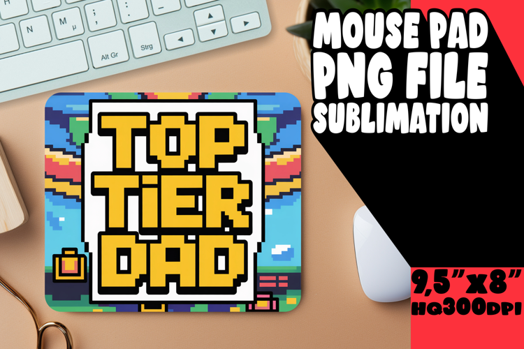 COZY MOUSE MAT CREATIVE SUBLIMATION, Father's Day
