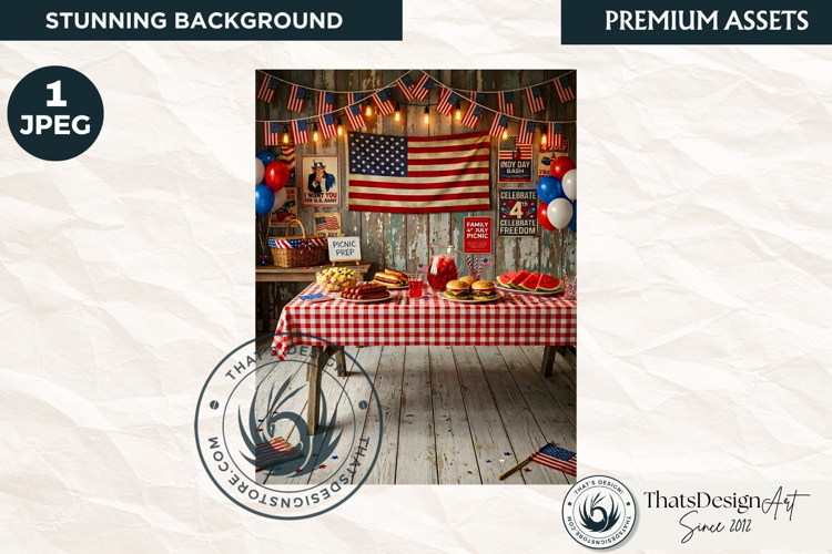 Patriotic Americana Backdrops - 4th of july backgrounds