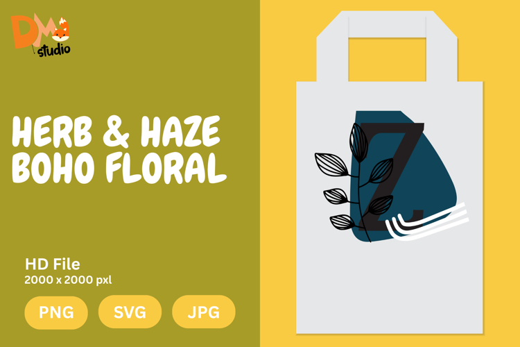Boho Floral Svg Image 9