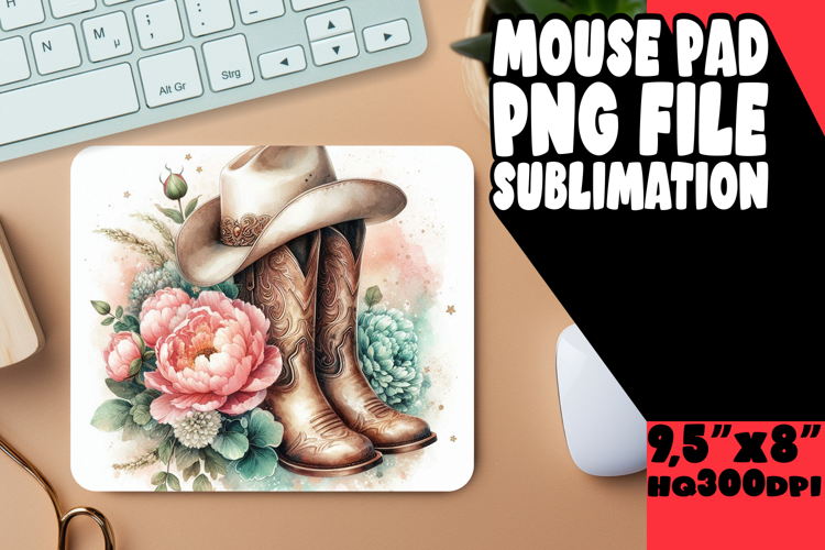 JOYFUL DESK PAD SUBLIMATION ART, Western