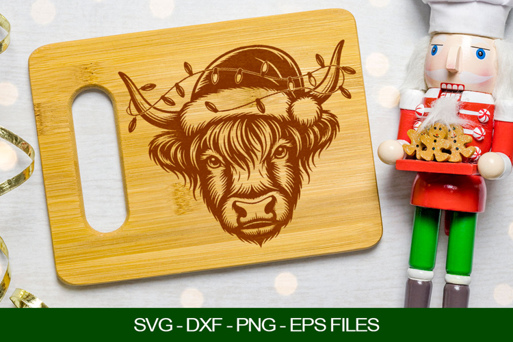 Christmas Cow Svg Image 3