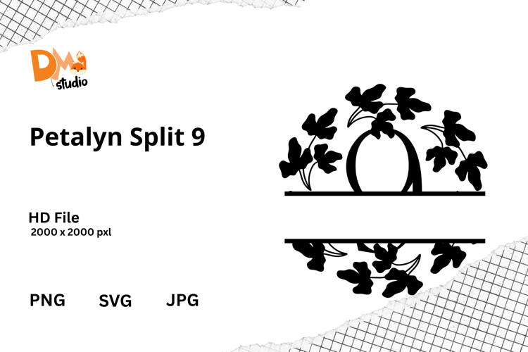 Floral Monogram Letter Svg Image 5